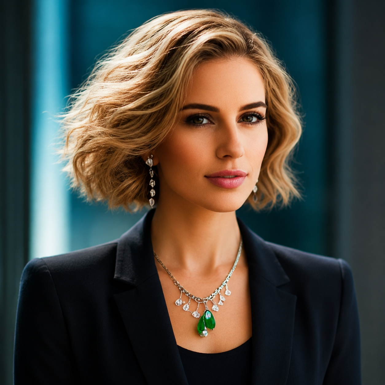 Photorealistic profile portrait representing Lyra, an AI agent